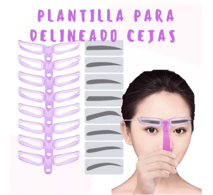 Set 8 Plantillas Delineador D Ceja Maqui - Multiofertas